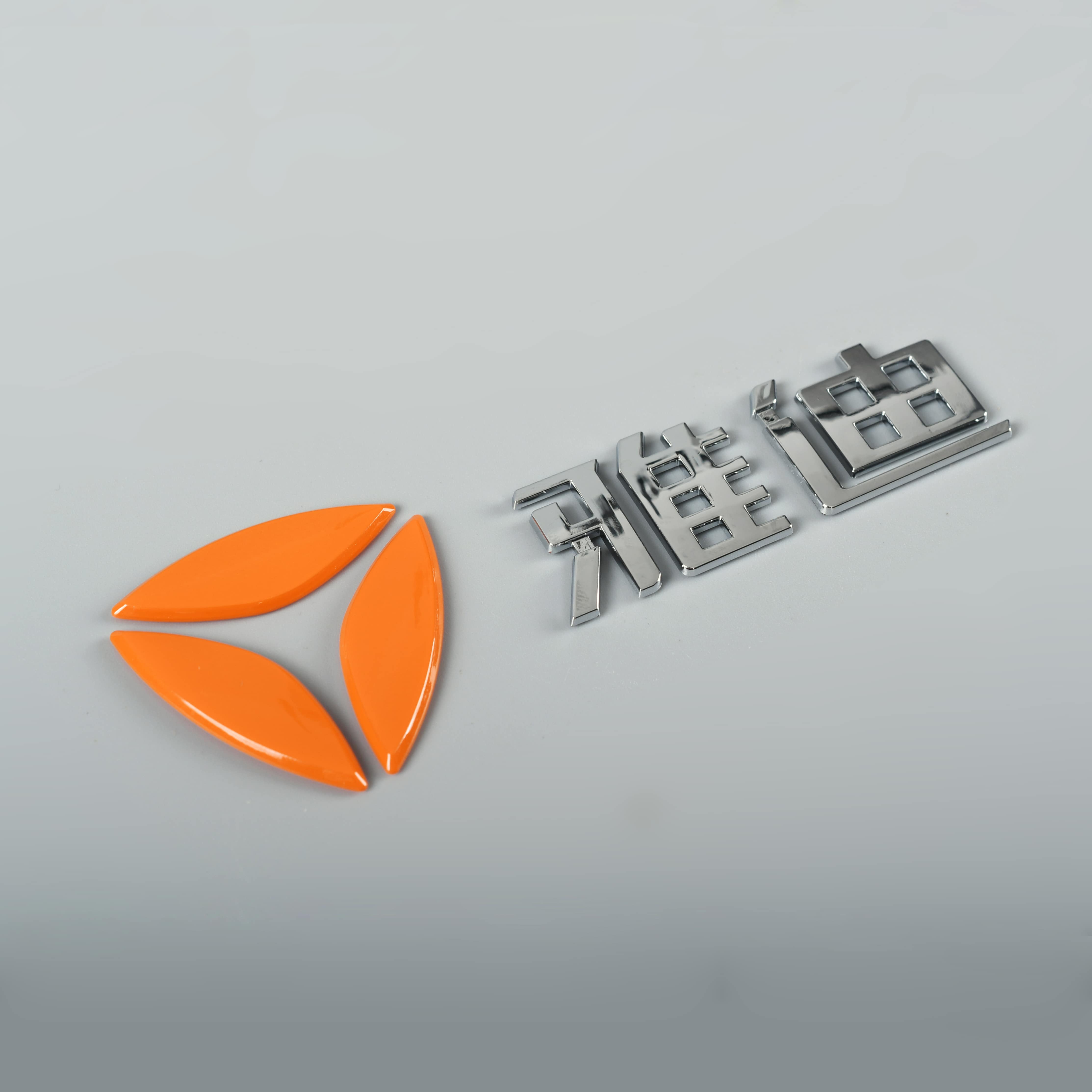 Etichetta adesiva per moto 3D Distintivo in ABS con logo in plastica cromata
