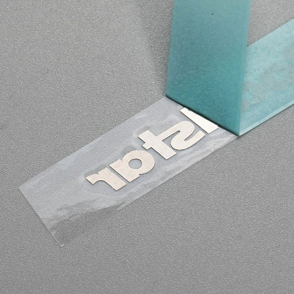 Etichette metalliche per trasferimento logo 3D