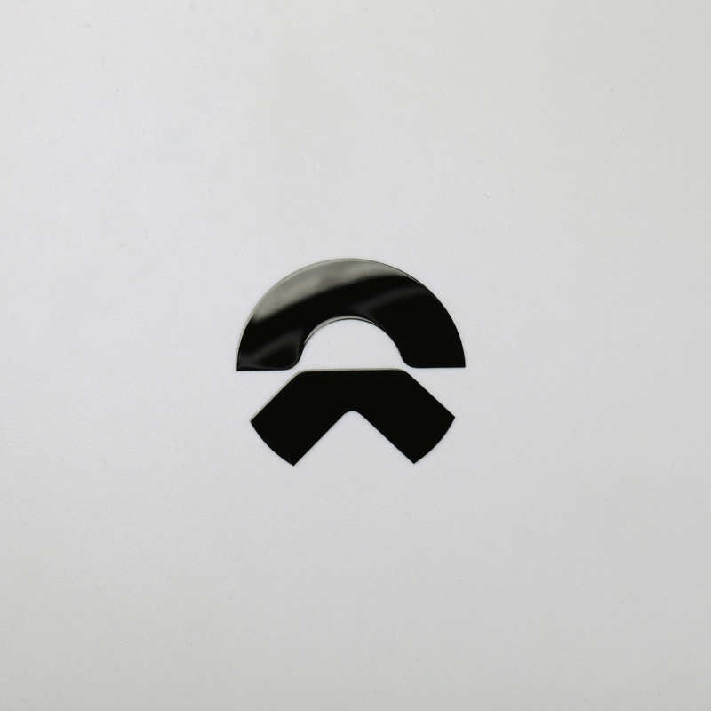 Adesivo in nichel 3D Logo emblema auto nero cromato