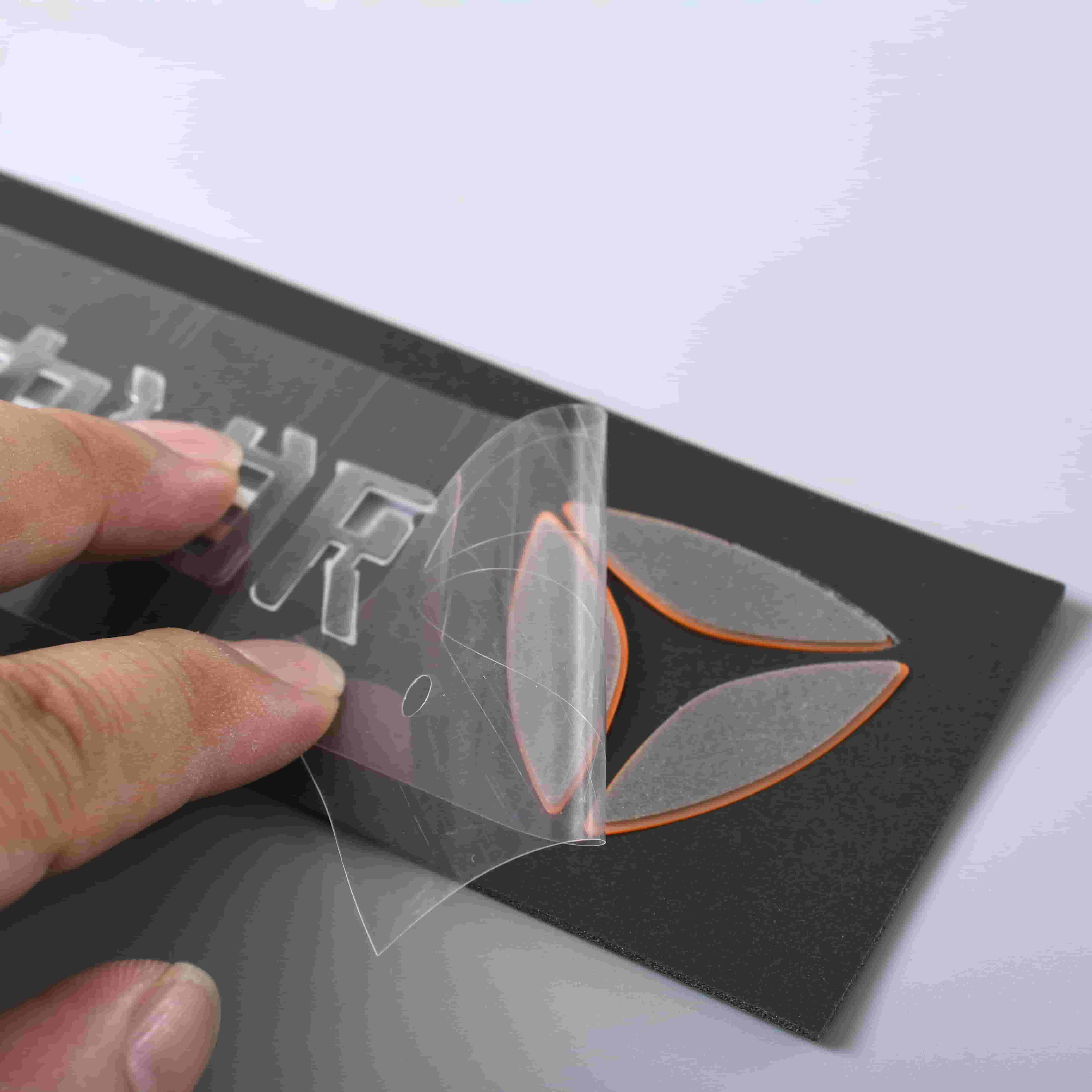 Etichetta adesiva per moto 3D Distintivo in ABS con logo in plastica cromata