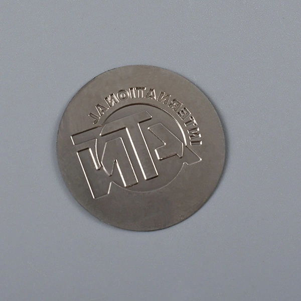 Adesivo per etichette nichel 3D