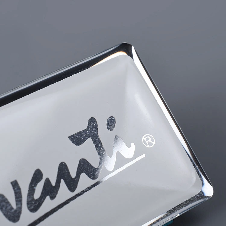 Adesivo epossidico in resina a stampa logo