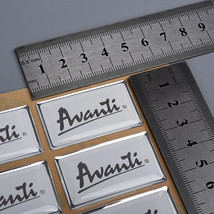 Adesivo epossidico in resina a stampa logo