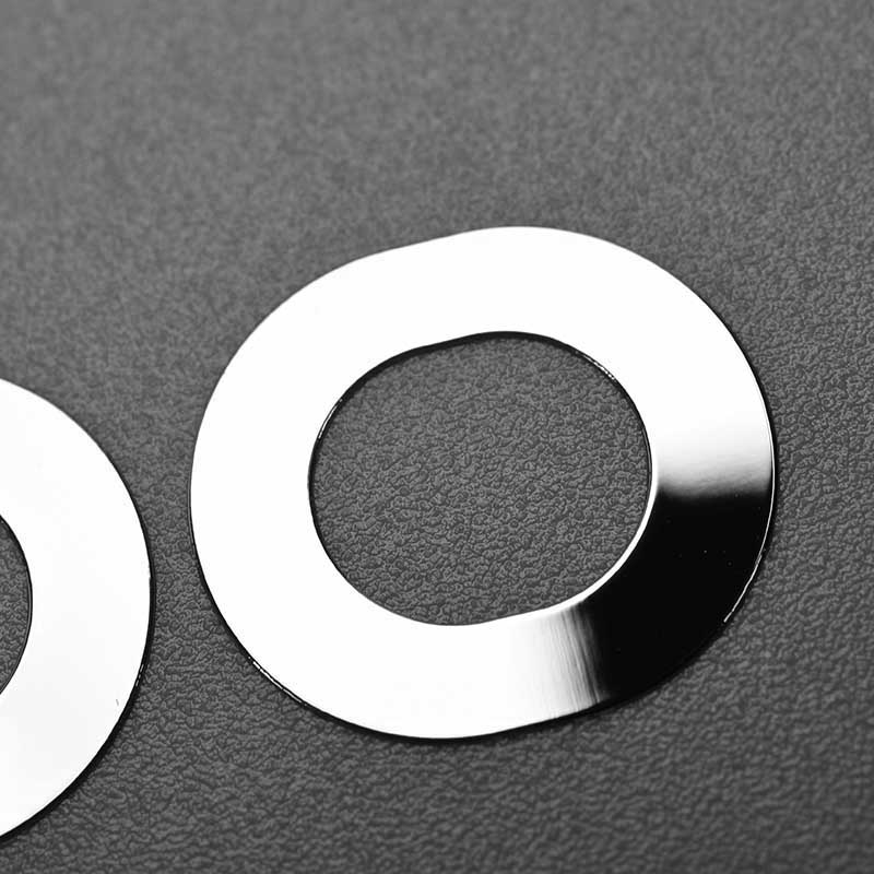 Logo adesivo in metallo con trasferimento elettroformato