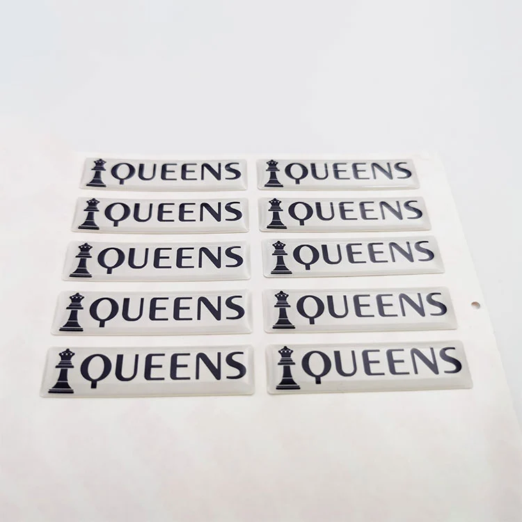 Etichette a cupola a resina epossidica