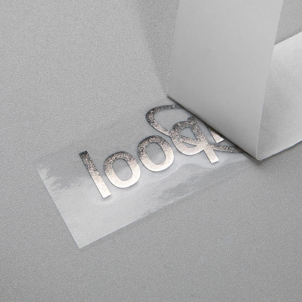 Adesivo per trasferimento in metallo personalizzato Etichetta per trasferimento in nichel spazzolato metallizzato Adesivo con logo in metallo per trasferimento