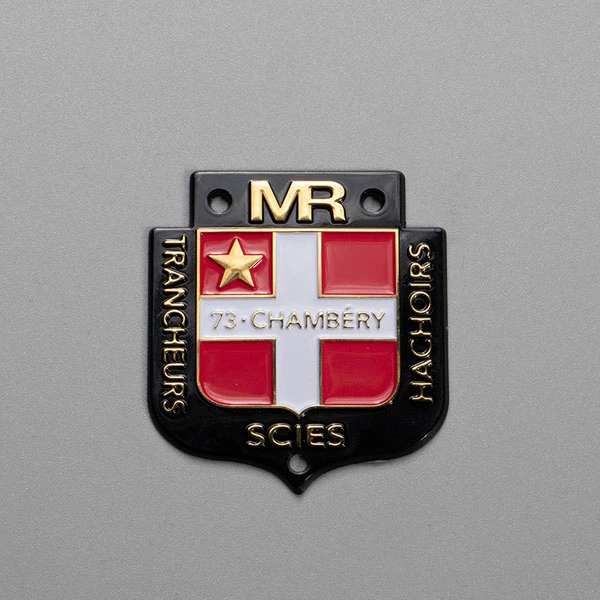 Adesivo adesivo con logo in metallo nichel 3D 3M