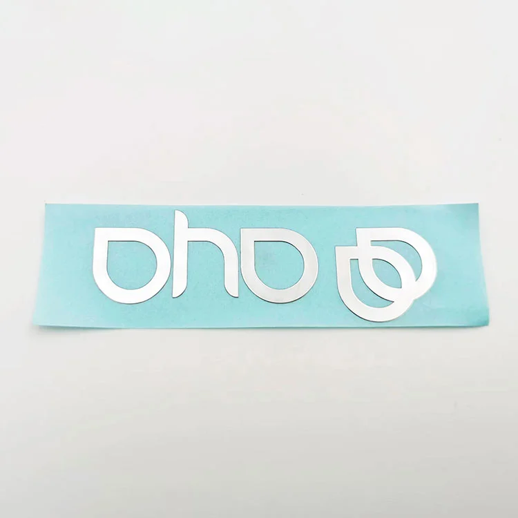 Etichetta adesivi in ​​metallo nichel logo