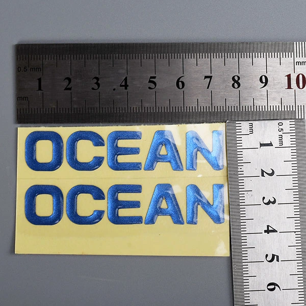 Stampa personalizzata Adesivo epossidico resistente con cupola 3D di alta qualità con logo separato