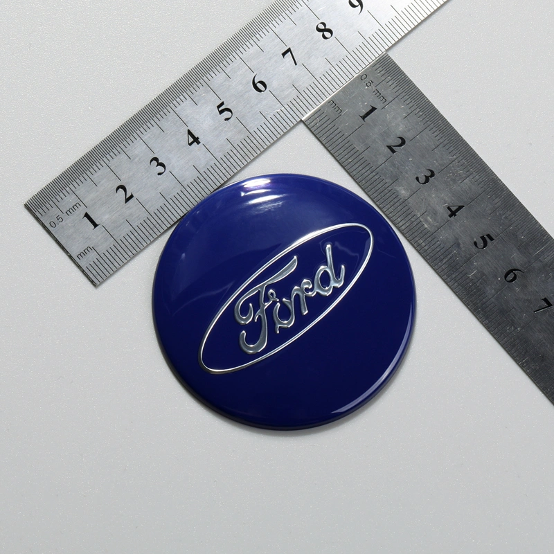 Etichette in alluminio per emblema in metallo con decorazione del mozzo della ruota dell'auto