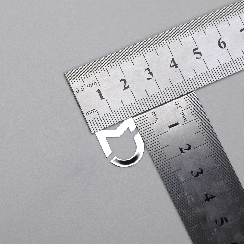 Insegna in metallo cromato con emblema in nichel 3D per Xiaomi