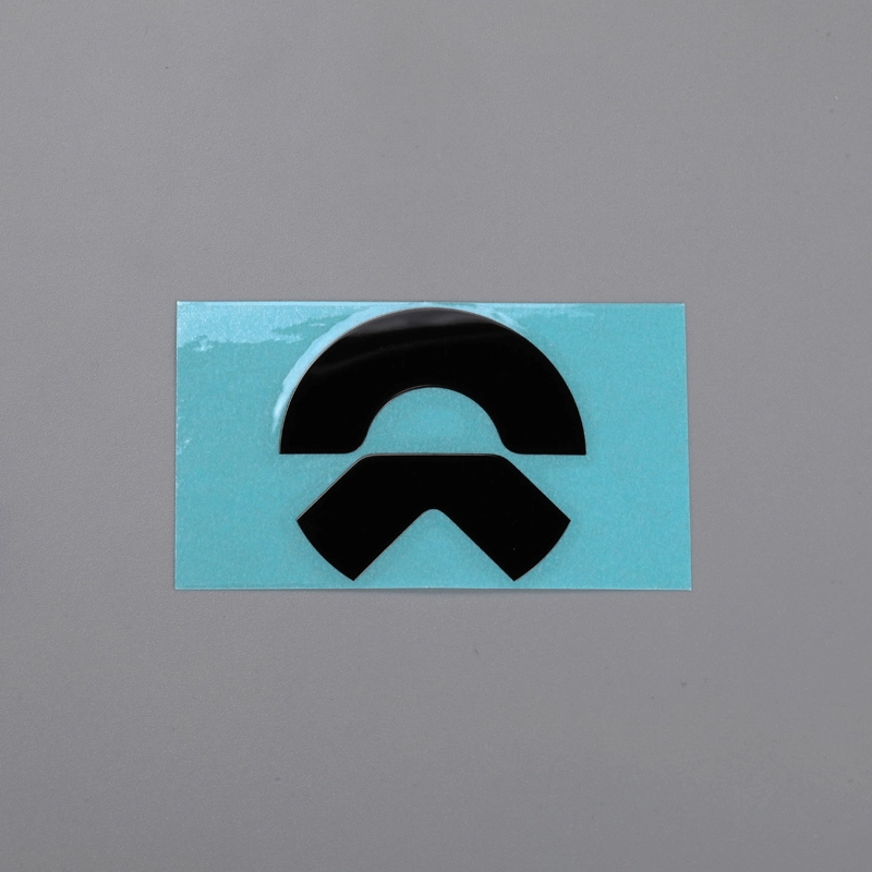 Adesivo in nichel 3D Logo emblema auto nero cromato