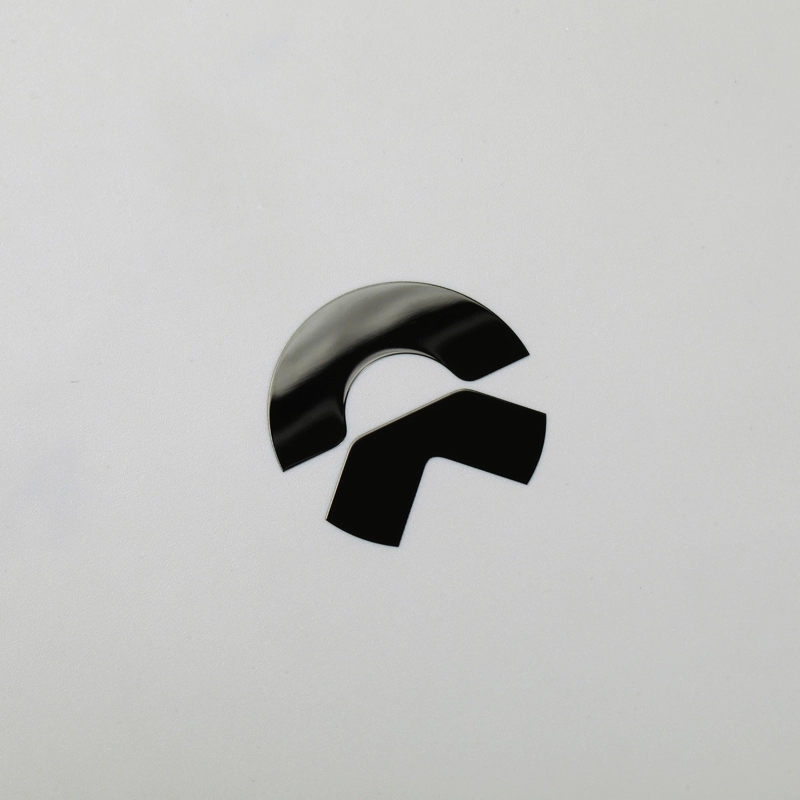 Adesivo in nichel 3D Logo emblema auto nero cromato