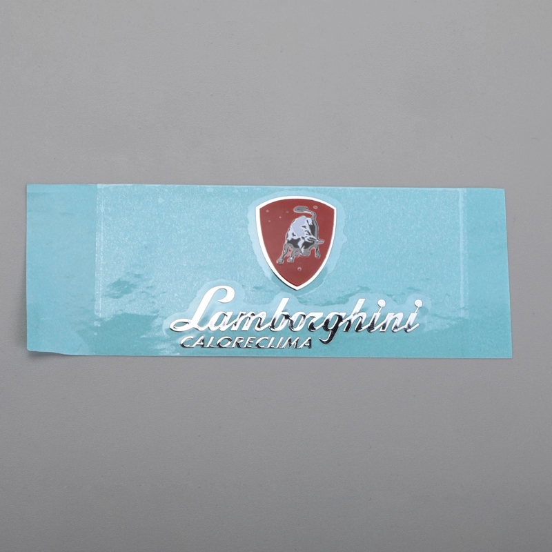 Adesivo galvanico in metallo con stampa di etichette con logo colorato