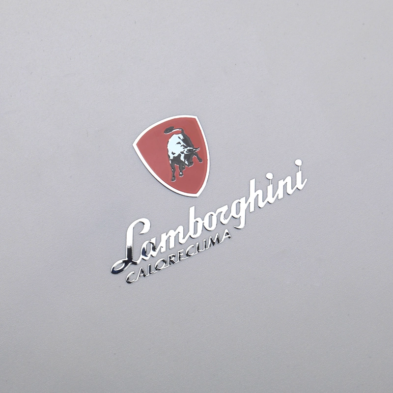 Adesivo galvanico in metallo con stampa di etichette con logo colorato