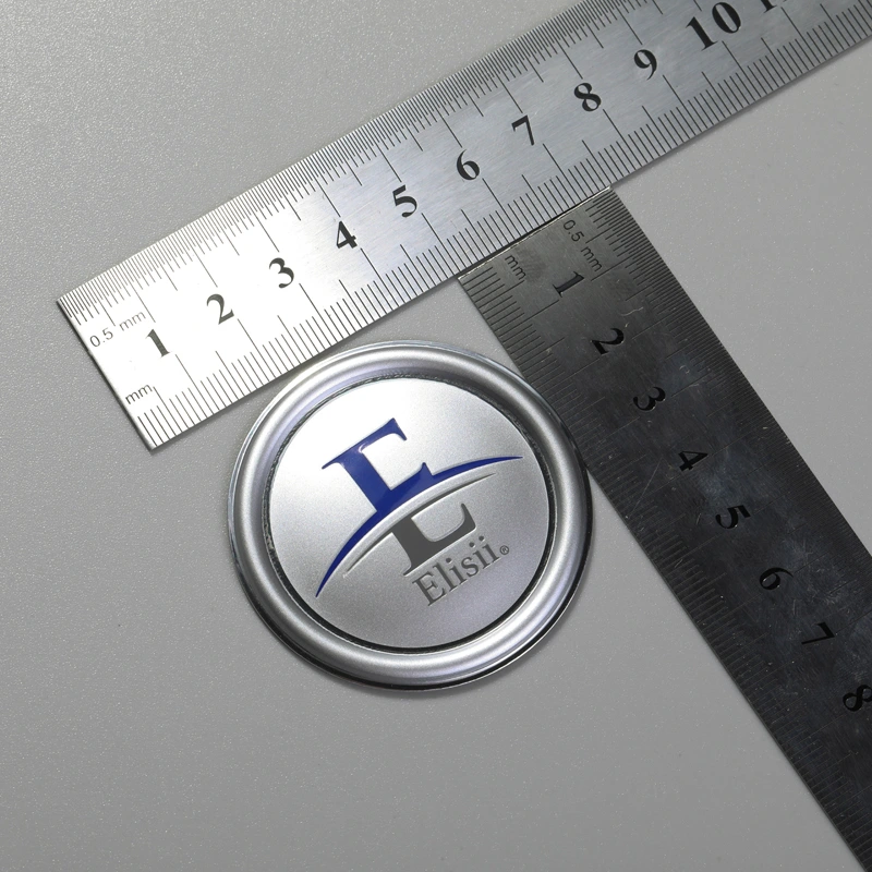 Etichetta in alluminio Logo personalizzato adesivo in rilievo 3d