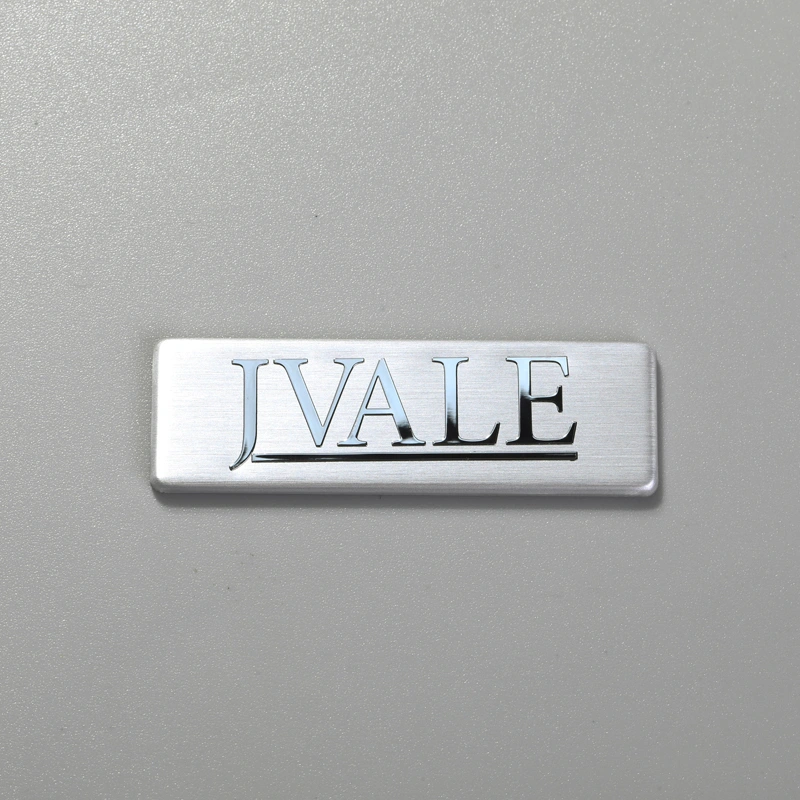 Adesivi con logo del marchio in alluminio per attrezzature