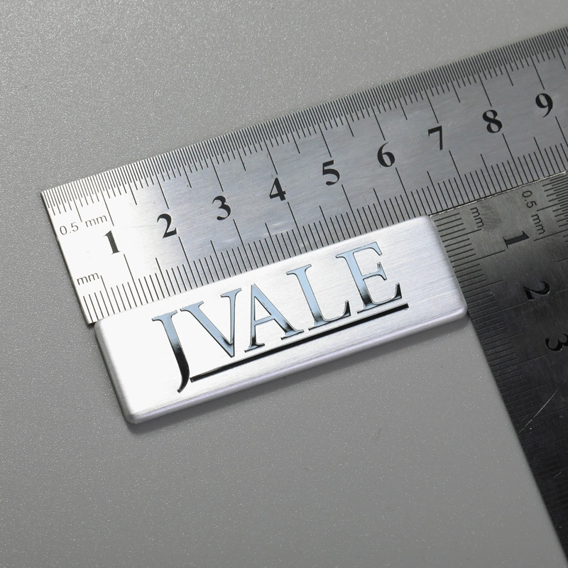 Adesivi con logo del marchio in alluminio per attrezzature