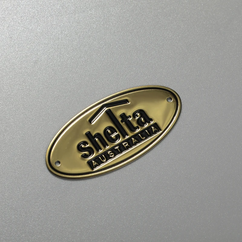 Targhetta personalizzata Logo in acciaio inossidabile alluminio ottone