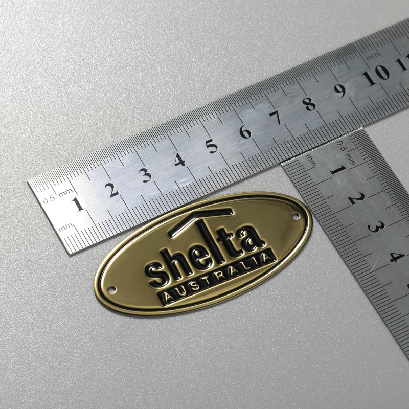 Targhetta personalizzata Logo in acciaio inossidabile alluminio ottone