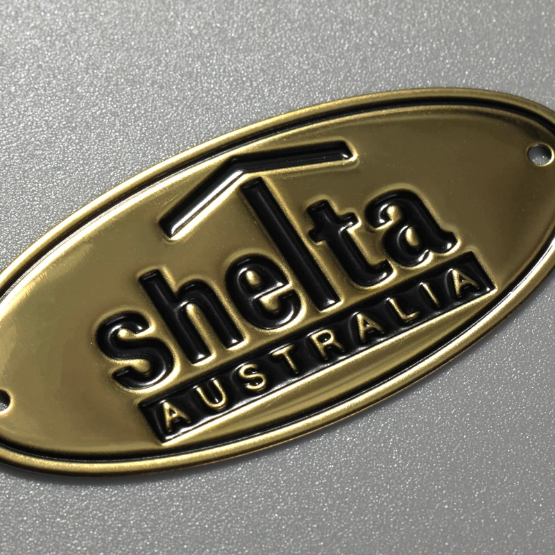 Targhetta personalizzata Logo in acciaio inossidabile alluminio ottone
