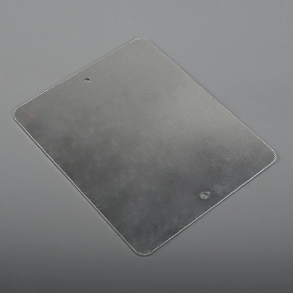 Etichetta in alluminio con codice QR