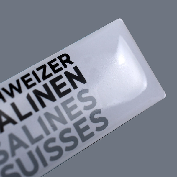 Adesivo in PU appiccicoso resistente con stampa personalizzata in resina epossidica resistente alle intemperie